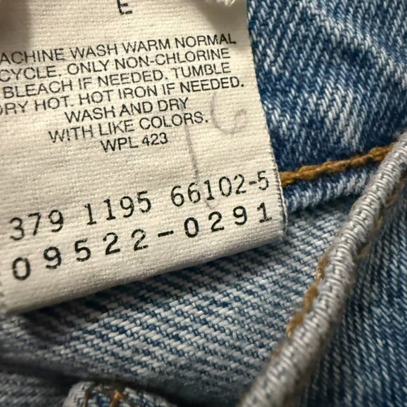 Vintage Levi's 522 High Rise Jeans‎ Women 16 Short Blue Denim Streetwear 90's - Picture 3 of 9